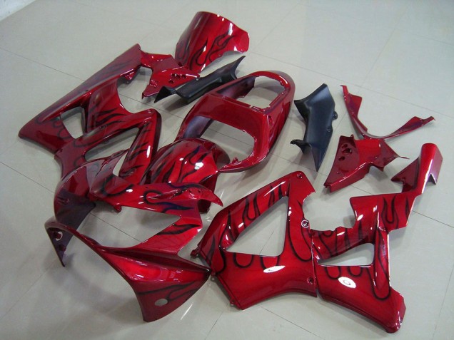Carenagem CBR 900RR 929 00-01 - Vermelho Preto Chama Carenagem CBR 900RR 929 00-01 - Vermelho Preto Chama