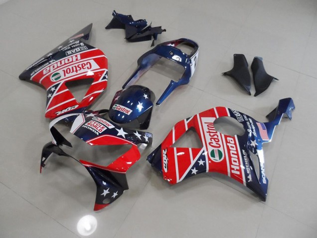 Carenagem CBR 900RR 954 02-03 - Azul Vermelho Cycle World Castrol Carenagem CBR 900RR 954 02-03 - Azul Vermelho Cycle World Castrol