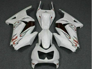 Carenagem EX250 08-12 - Branco Vermelho