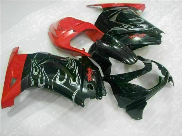 Carenagem EX250 08-12 - Preto Vermelho Ninja Carenagem EX250 08-12 - Preto Vermelho Ninja