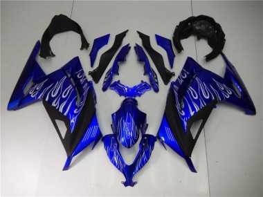 Carenagem EX300 13-16 - Azul Branco Preto