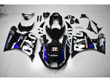 Carenagem GSXR 1000 17-23 - Preto Branco Motul