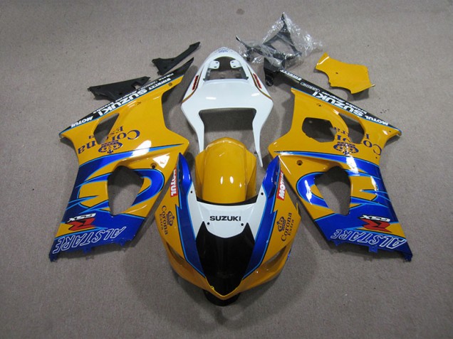 Carenagem GSXR 1000 K3 03-04 - Amarelo Azul Corona Extra Carenagem GSXR 1000 K3 03-04 - Amarelo Azul Corona Extra