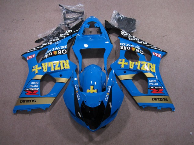 Carenagem GSXR 1000 K3 03-04 - Azul Rizla Q8 Oils Carenagem GSXR 1000 K3 03-04 - Azul Rizla Q8 Oils