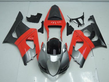 Carenagem GSXR 1000 K3 03-04 - Vermelho & Cinzento
