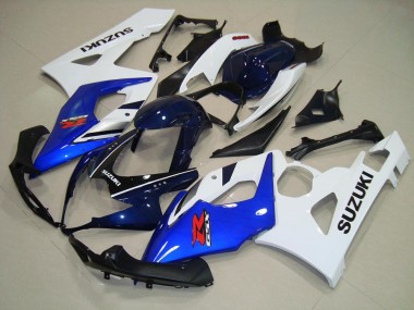 Carenagem GSXR 1000 K5 05-06 - Azul Branco Preto