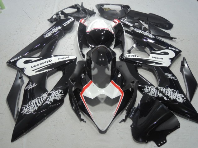 Carenagem GSXR 1000 K5 05-06 - Preto Branco Baliza Carenagem GSXR 1000 K5 05-06 - Preto Branco Baliza
