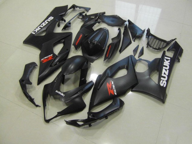 Carenagem GSXR 1000 K5 05-06 - Preto Fosco & Branco Decalques Carenagem GSXR 1000 K5 05-06 - Preto Fosco & Branco Decalques