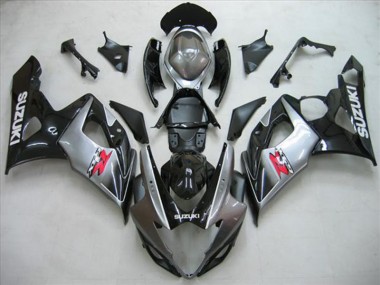 Carenagem GSXR 1000 K5 05-06 - Preto Prata Cinzento