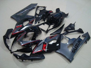 Carenagem GSXR 1000 K5 05-06 - Preto Vermelho Decalques