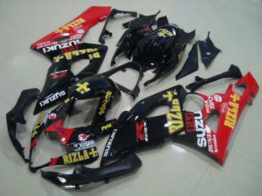 Carenagem GSXR 1000 K5 05-06 - Preto Vermelho Rizla