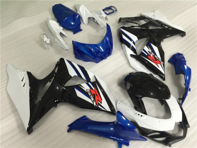 Carenagem GSXR 1000 K9 09-16 - Branco Azul Preto Carenagem GSXR 1000 K9 09-16 - Branco Azul Preto