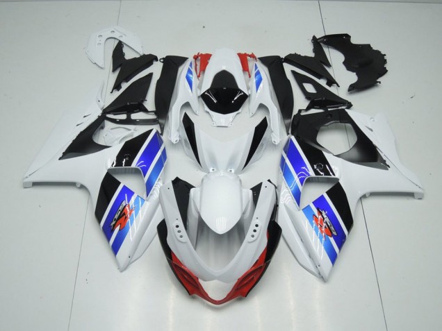 Carenagem GSXR 1000 K9 09-16 - Branco Azul Preto Carenagem GSXR 1000 K9 09-16 - Branco Azul Preto