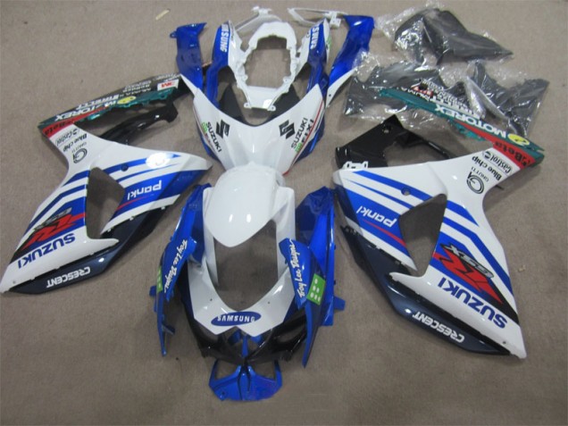 Carenagem GSXR 1000 K9 09-16 - Branco Azul Samsung Carenagem GSXR 1000 K9 09-16 - Branco Azul Samsung
