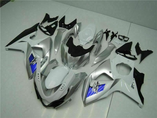 Carenagem GSXR 1000 K9 09-16 - Prata Branco Carenagem GSXR 1000 K9 09-16 - Prata Branco