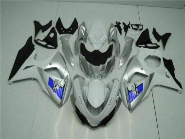 Carenagem GSXR 1000 K9 09-16 - Prata Branco