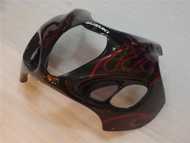 Carenagem GSXR 1300 Hayabusa 08-19 - Preto Vermelho Chama Carenagem GSXR 1300 Hayabusa 08-19 - Preto Vermelho Chama