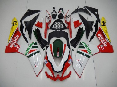 Carenagem GSXR 600 / 750 K1 K2 K3 01-03 - Branco Vermelho Alitalia