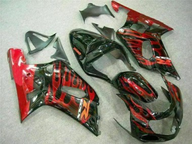 Carenagem GSXR 600 / 750 K1 K2 K3 01-03 - Vermelho Preto