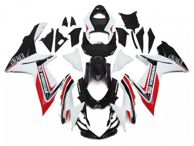 Carenagem GSXR 600 / 750 K11 11-21 - Branco Vermelho Preto