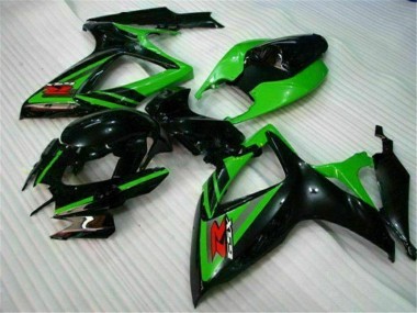 Carenagem GSXR 600 / 750 K6 06-07 - Preto Verde
