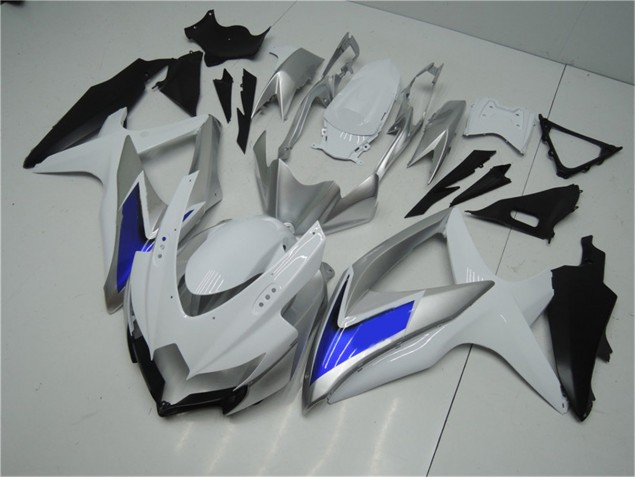Carenagem GSXR 600 / 750 K8 08-10 - Branco Prata Azul