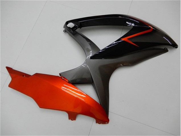 Carenagem GSXR 600 / 750 K8 08-10 - Preto Laranja Cinzento