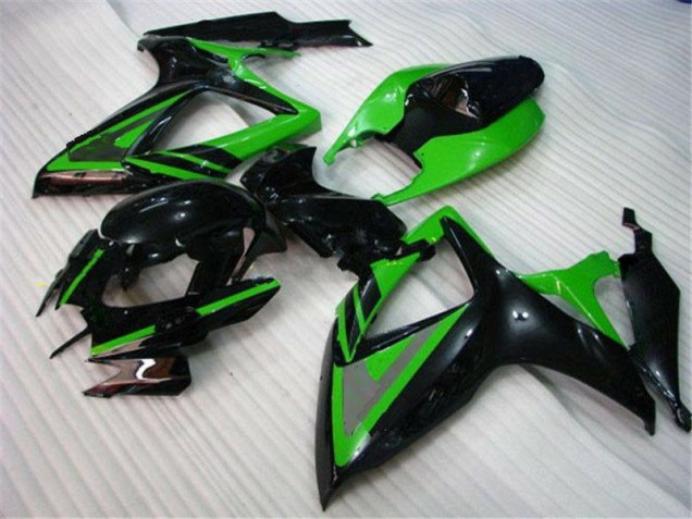 Carenagem GSXR 600 / 750 K8 08-10 - Verde Preto Carenagem GSXR 600 / 750 K8 08-10 - Verde Preto