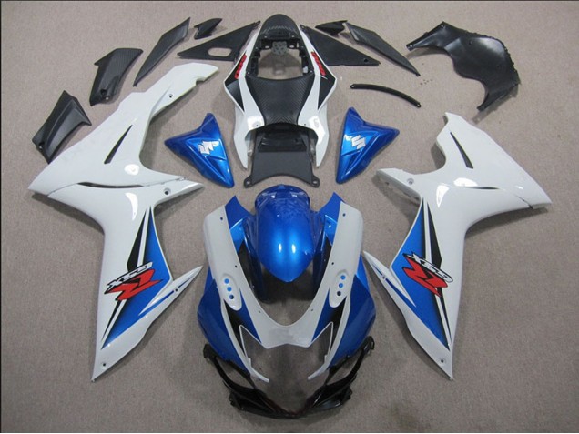 Carenagem GSXR 600 K11 11-21 - Branco Azul Carenagem GSXR 600 K11 11-21 - Branco Azul