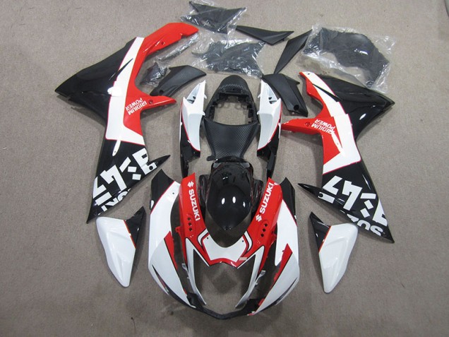 Carenagem GSXR 600 K11 11-21 - Preto Vermelho Branco Carenagem GSXR 600 K11 11-21 - Preto Vermelho Branco