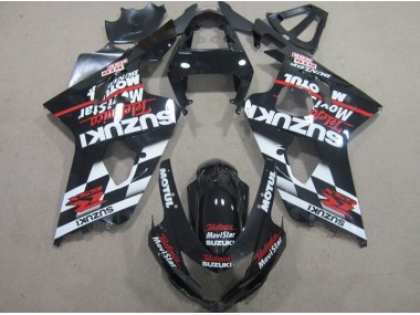 Carenagem GSXR 600 K4 04-05 - Preto Vermelho Telefumia Movistar