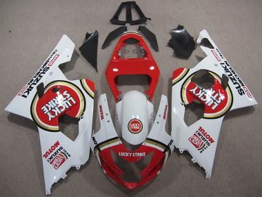 Carenagem GSXR 600 K4 04-05 - Vermelho Branco Lucky Strike Motul