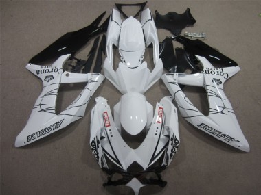 Carenagem GSXR 600 K8 08-10 - Branco Preto Corona Extra Motul