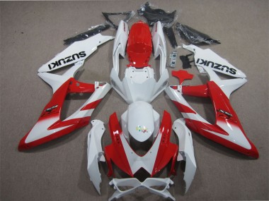 Carenagem GSXR 600 K8 08-10 - Branco Vermelho