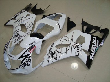 Carenagem GSXR 750 K1 K2 K3 01-03 - Branco Alstare Motul