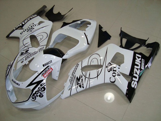 Carenagem GSXR 750 K1 K2 K3 01-03 - Branco Alstare Motul Carenagem GSXR 750 K1 K2 K3 01-03 - Branco Alstare Motul