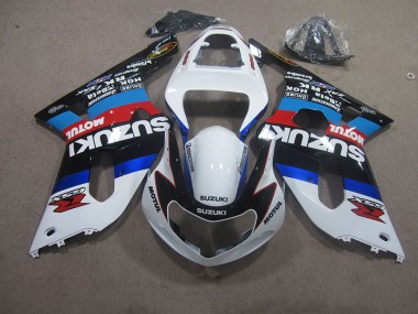Carenagem GSXR 750 K1 K2 K3 01-03 - Branco Azul Vermelho Motul
