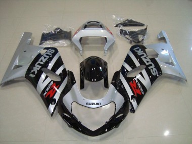 Carenagem GSXR 750 K1 K2 K3 01-03 - Preto Prata