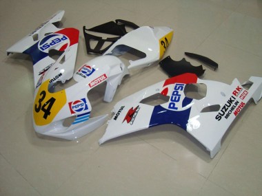 Carenagem GSXR 750 K4 04-05 - Branco Azul Pepsi 34
