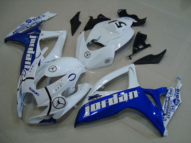 Carenagem GSXR 750 K6 06-07 - Azul Branco Jordan Carenagem GSXR 750 K6 06-07 - Azul Branco Jordan