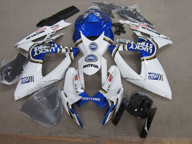 Carenagem GSXR 750 K6 06-07 - Azul Branco Lucky Strike Motul