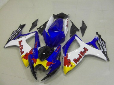 Carenagem GSXR 750 K6 06-07 - Azul Branco Red Bull