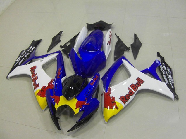 Carenagem GSXR 750 K6 06-07 - Azul Branco Red Bull
