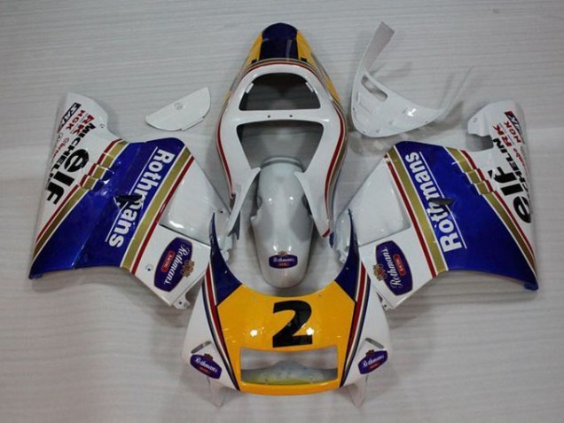 Carenagem NSR 250 MC28 P4 94-96 - Branco Azul Amarelo Carenagem NSR 250 MC28 P4 94-96 - Branco Azul Amarelo