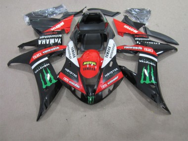Carenagem R1 02-03 - Preto Vermelho Motul