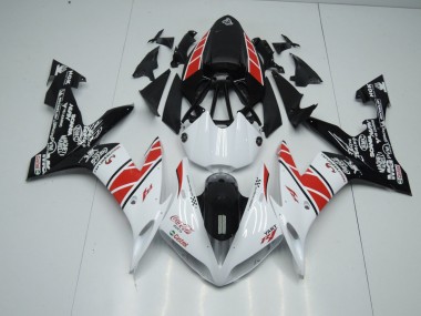 Carenagem R1 04-06 - Branco Preto Adesivos