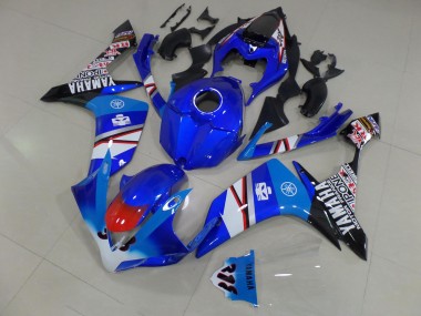 Carenagem R1 07-08 - Azul Branco Preto Adesivos