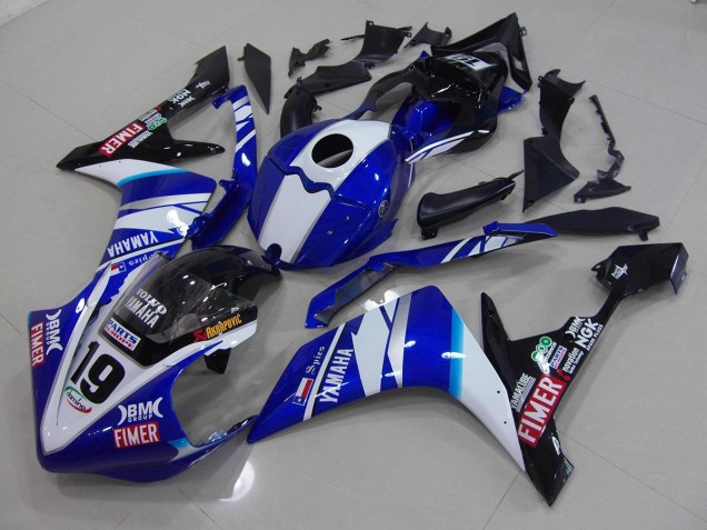 Carenagem R1 07-08 - Branco Azul Carenagem R1 07-08 - Branco Azul
