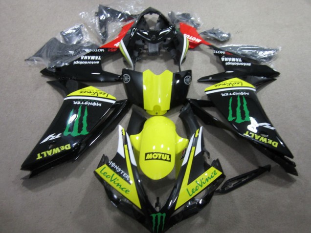 Carenagem R1 07-08 - Preto Amarelo Motul Leovince Carenagem R1 07-08 - Preto Amarelo Motul Leovince