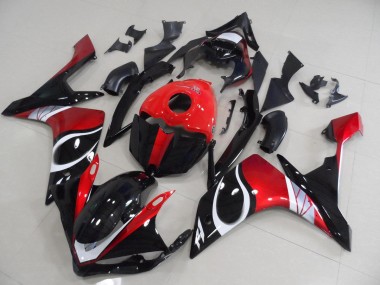 Carenagem R1 07-08 - Preto Vermelho Brilhante